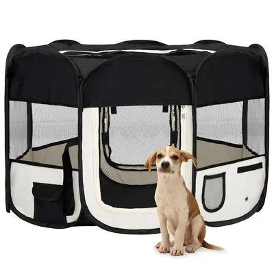vidaXL parc pour chiens Polyester