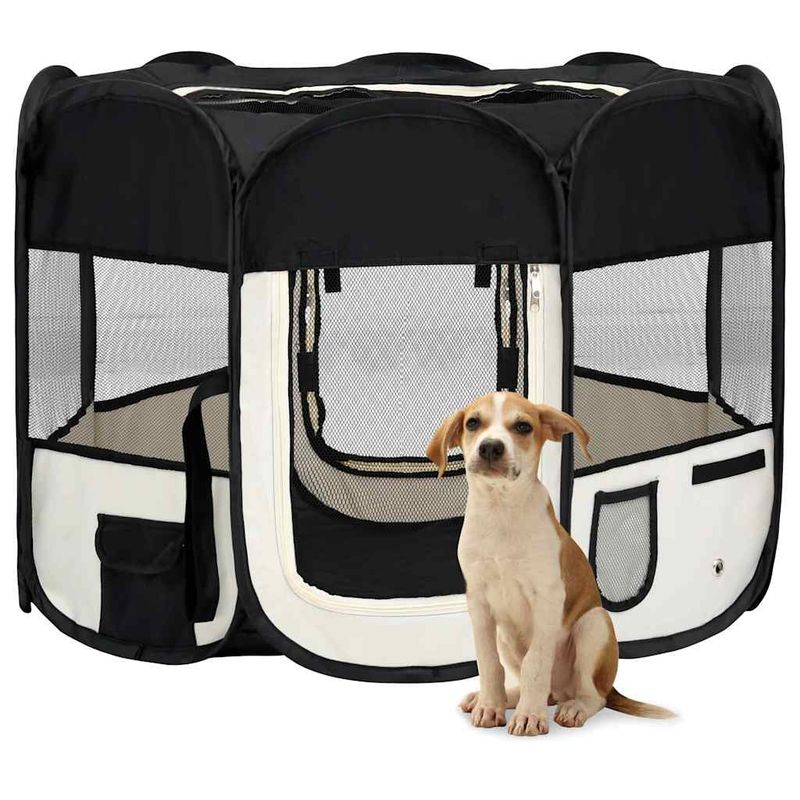vidaXL parc pour chiens Polyester