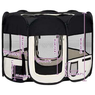 vidaXL parc pour chiens Polyester