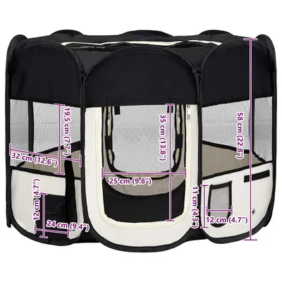 vidaXL parc pour chiens Polyester