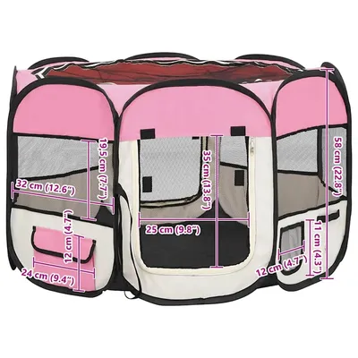 vidaXL parc pour chiens Polyester