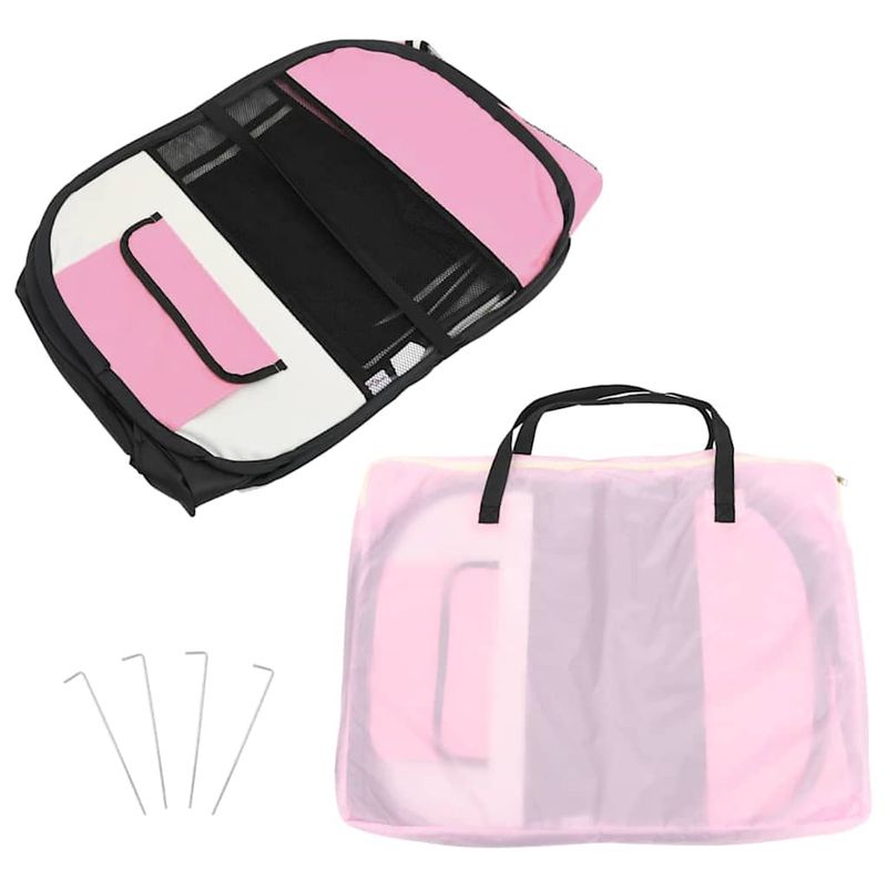 vidaXL parc pour chiens Polyester