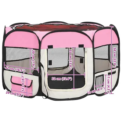 vidaXL parc pour chiens Polyester