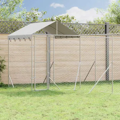 vidaXL chenil extérieur pour chiens Acier