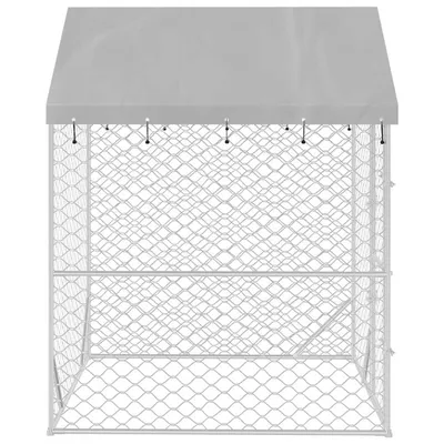 vidaXL chenil extérieur pour chiens Acier