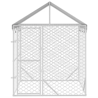 vidaXL chenil extérieur pour chiens Acier