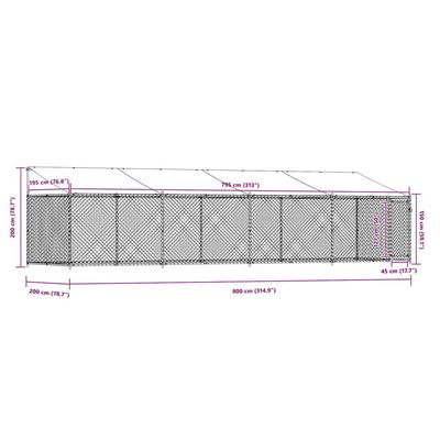 vidaXL cage pour chien Acier