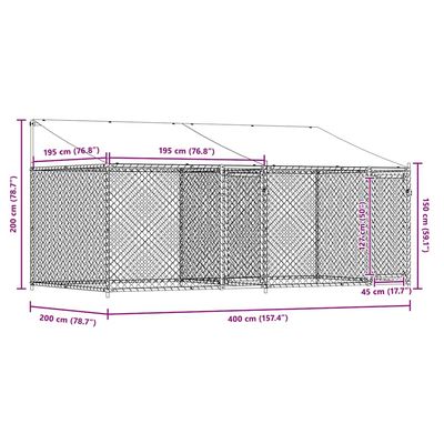 vidaXL cage pour chien Acier