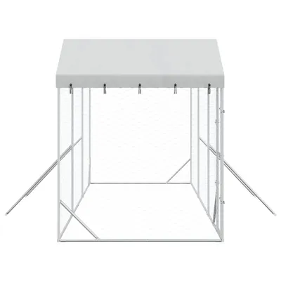 vidaXL chenil extérieur pour chiens Acier