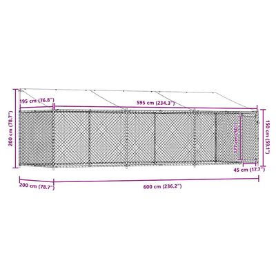 vidaXL cage pour chien Acier