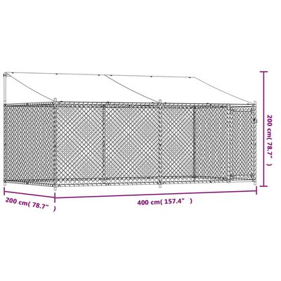 vidaXL cage pour chien Acier