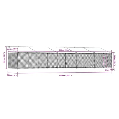 vidaXL cage pour chien Acier
