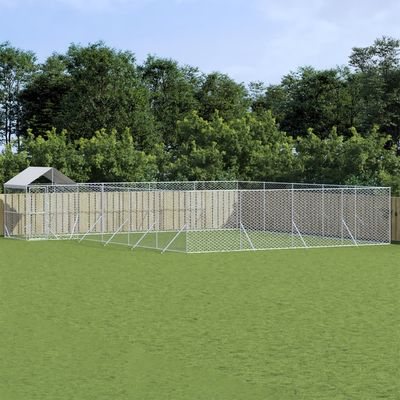 vidaXL chenil extérieur pour chiens Acier