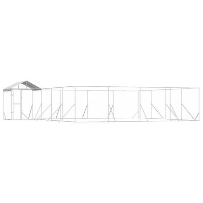 vidaXL chenil extérieur pour chiens Acier