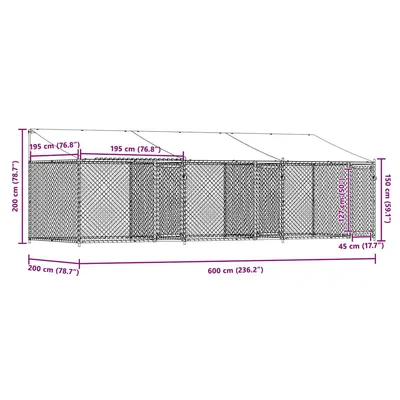 vidaXL cage pour chien Acier