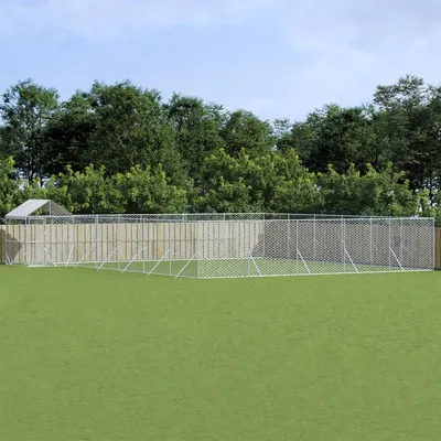 vidaXL chenil extérieur pour chiens Acier