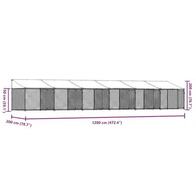 vidaXL cage pour chien Acier