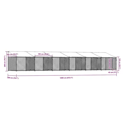 vidaXL cage pour chien Acier