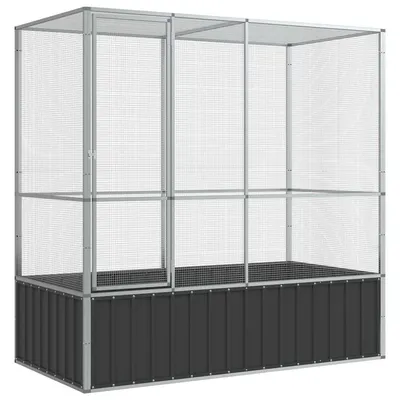 vidaXL volière Acier