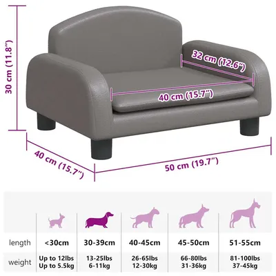 vidaXL lit pour chien Cuir artificiel vidaXL lit pour chien Cuir artificiel