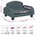 vidaXL lit pour chien Tissu