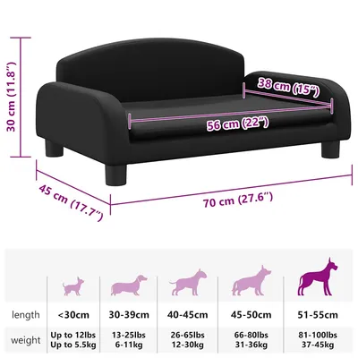 vidaXL lit pour chien Cuir artificiel