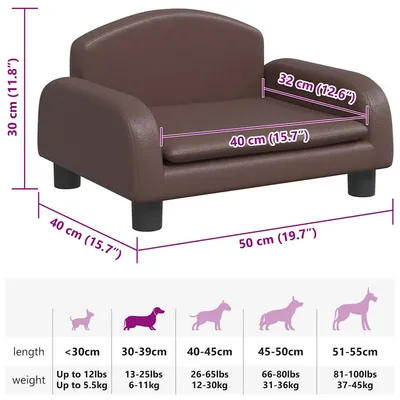 vidaXL lit pour chien Cuir artificiel vidaXL lit pour chien Cuir artificiel
