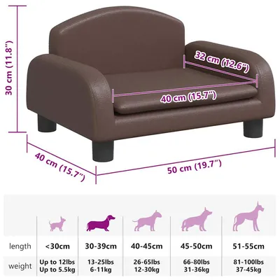 vidaXL lit pour chien Cuir artificiel vidaXL lit pour chien Cuir artificiel