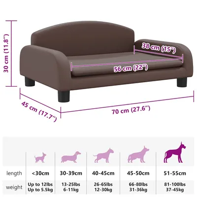 vidaXL lit pour chien Cuir artificiel vidaXL lit pour chien Cuir artificiel