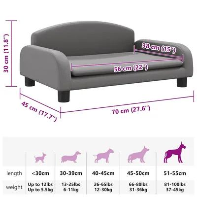 vidaXL lit pour chien Cuir artificiel
