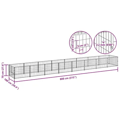 vidaXL chenil Acier vidaXL chenil Acier