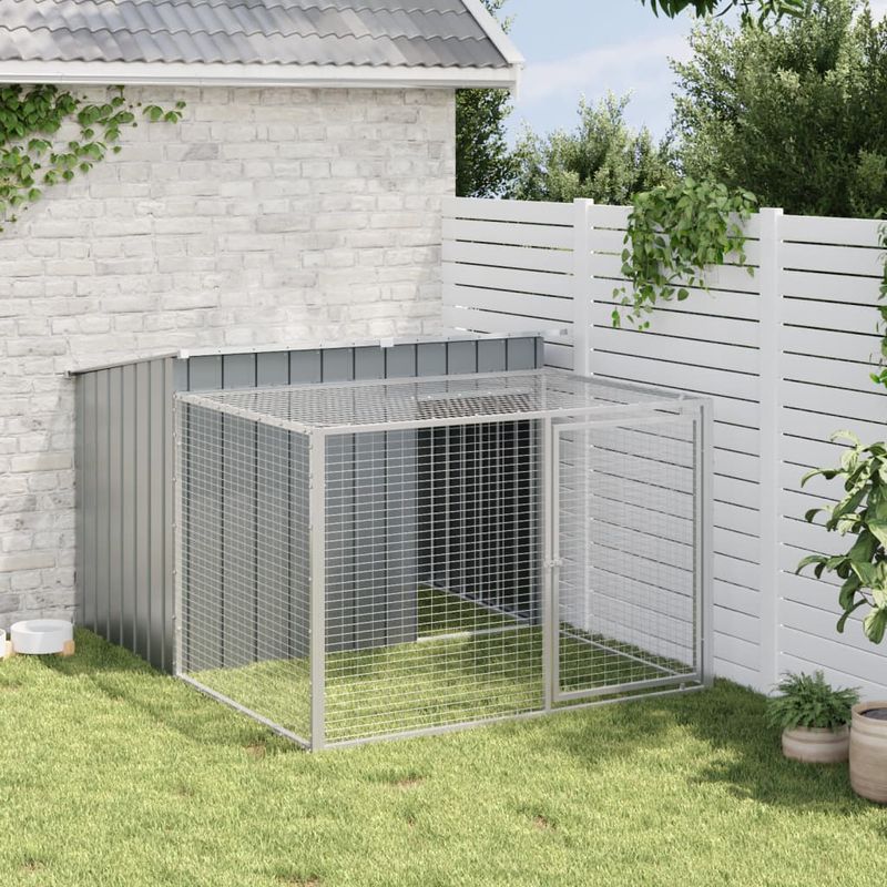 vidaXL niche pour chien Acier