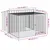 vidaXL niche pour chien Acier