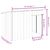 vidaXL niche pour chien Acier