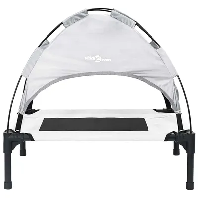 vidaXL Lit avec auvent pour chien