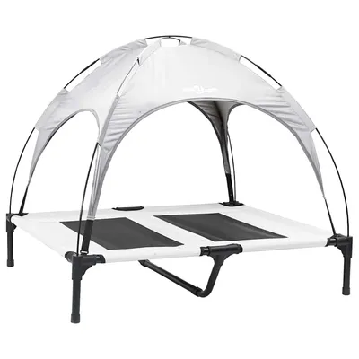 vidaXL Lit avec auvent pour chien