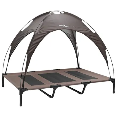 vidaXL Lit avec auvent pour chien