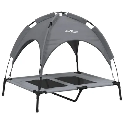 vidaXL Lit avec auvent pour chien