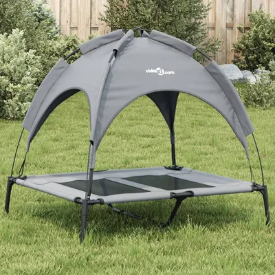 vidaXL Lit avec auvent pour chien vidaXL Lit avec auvent pour chien