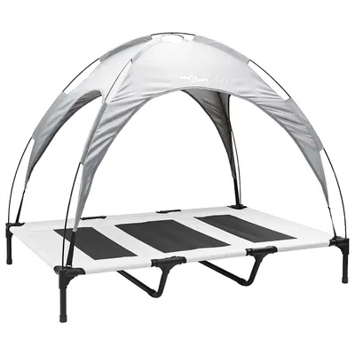 vidaXL Lit avec auvent pour chien