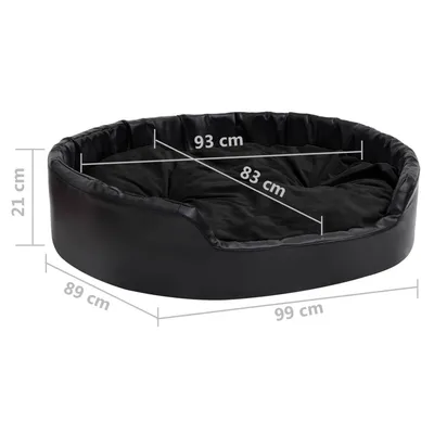 vidaXL Lit avec coussin similicuir pour chien