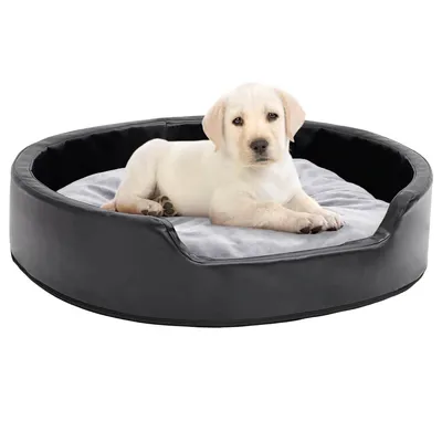 vidaXL Lit avec coussin similicuir pour chien vidaXL Lit avec coussin similicuir pour chien