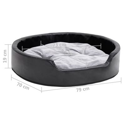 vidaXL Lit avec coussin similicuir pour chien