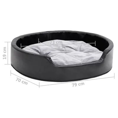 vidaXL Lit avec coussin similicuir pour chien vidaXL Lit avec coussin similicuir pour chien