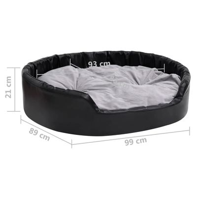 vidaXL Lit avec coussin similicuir pour chien