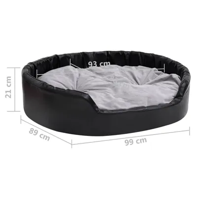 vidaXL Lit avec coussin similicuir pour chien vidaXL Lit avec coussin similicuir pour chien