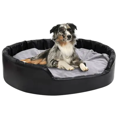 vidaXL Lit avec coussin similicuir pour chien vidaXL Lit avec coussin similicuir pour chien