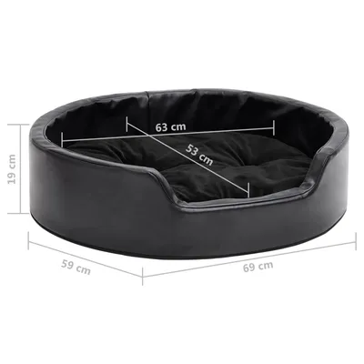 vidaXL Lit avec coussin similicuir pour chien vidaXL Lit avec coussin similicuir pour chien
