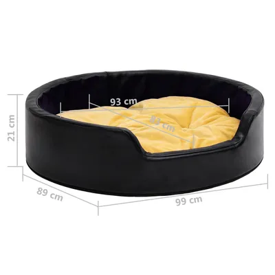 vidaXL Lit avec coussin similicuir pour chien vidaXL Lit avec coussin similicuir pour chien
