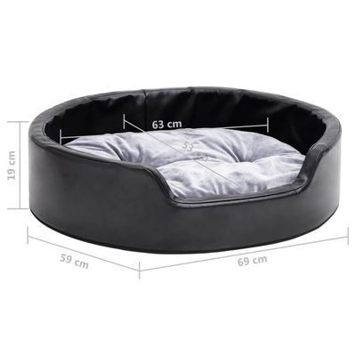 vidaXL Lit avec coussin similicuir pour chien